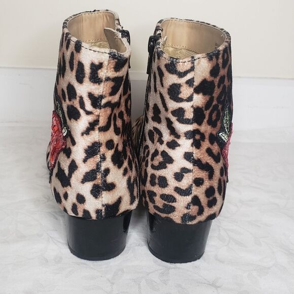 Faux Fur Leopard Booties - Picture 6 of 12